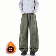 冬季新款纯棉高品质加绒加厚直筒休闲裤A111-A699JR-P58，男装卫衣，电商基地A111