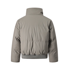 现货5W件冬季三防重磅硬挺boxy短款羽绒立领PU皮棉衣外套加厚棉服，男装棉衣，电商A486
