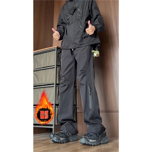 加绒加厚防水保暖冲锋裤户外登山长裤A061-W59418-加绒P50常规P45图片