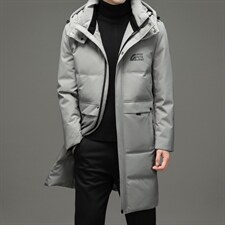 2023冬季纯色长款羽绒服厚款保暖鸭绒休闲外套男装ZELD9825-P355,男装羽绒服,电商B212（原钱塘6029）