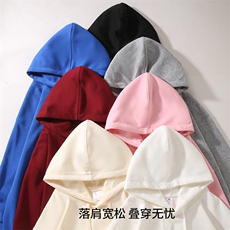 xcy-681#320克大秋季重磅高品质盐系连帽卫衣情侣装，男装卫衣，电商A109