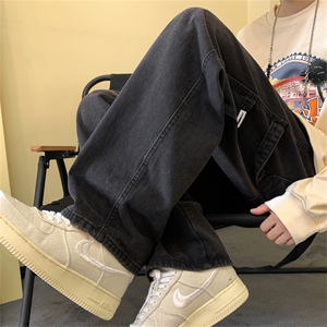 2022美式高街vibe牛仔裤春秋韩版ins潮牌直筒休闲长裤 K5044-P45图片