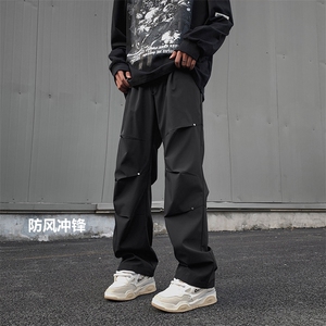 机能风冲锋裤直筒拖地垂顺百搭冲锋裤K730常规特批35