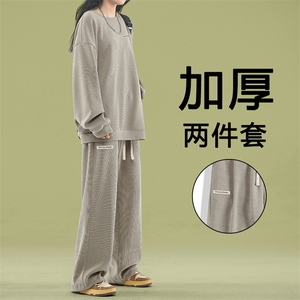 加绒圆领卫衣休闲卫裤套装宽松两件套TZ819常规特批98加绒特批118图片