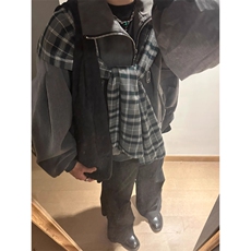 可拆卸方巾立领外套JK003特P94，女装短外套，星座908-1