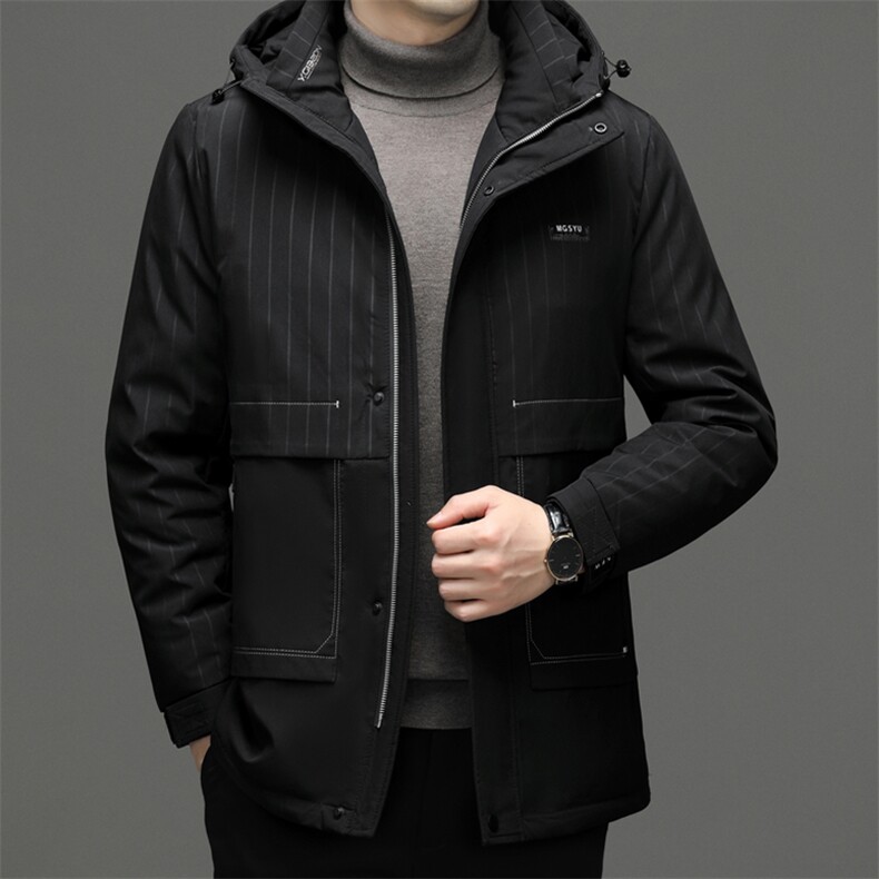 DF8069钱塘2020-2冬季厚款商务休闲简约中年男士羽绒服P230图片