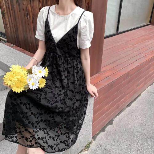 【现货】夏季新款两件套连衣裙，女装连衣裙，芷炫