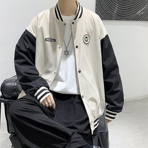 现货2022港风春装休闲男女情侣款夹克外套上衣D201-DM88-P65图片