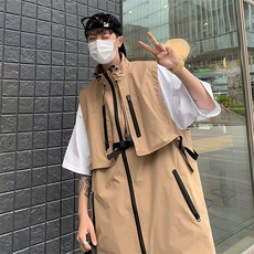 马甲男韩版潮流高街帅气2023春夏季新款ins宽松百搭外套W4760-P53，男装背心/马甲，星座412-2