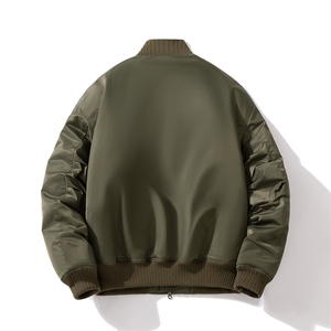 现货 2色秋冬带帽可拆卸针织立领飞行服外套棉服夹克图片