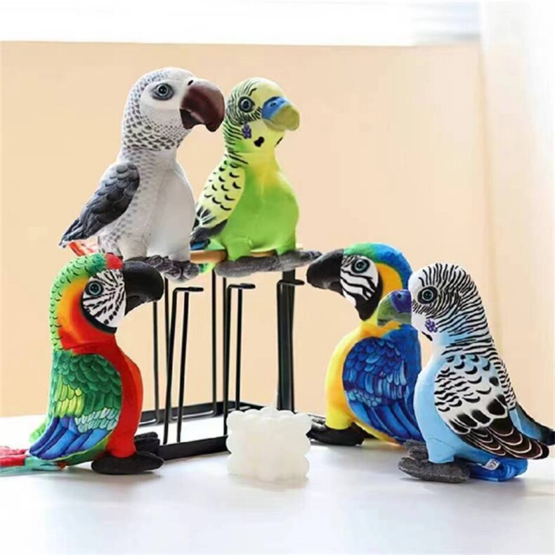 鹦鹉，烨腾仿真毛绒玩具