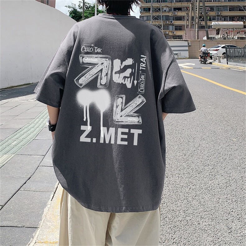 230g重磅纯棉!夏季短袖t恤男半袖男DSA028-MDT23L18-P25,男装T恤,电商A028