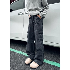 04秋冬季新款多口袋宽松直筒裤水洗工装裤XZ211-1-K2464-P65，男装工装外套，星座211-1