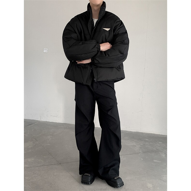 冬季美式cleanfit金属标装饰棉衣男短款面包服外套M1029特P85,男装棉衣,星座512-1（原513-3）