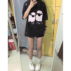 纯棉刺绣夏季新款T恤情侣短袖上衣BT026-P35，男装T恤，星座412-3