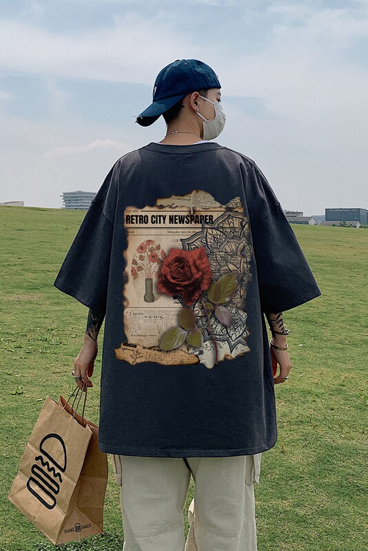 印花棉T280克直播供货220克重磅精品棉XZ301B-JB5106-P28,男装T恤,星座301B