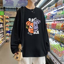 ！秋季打底衫男卫衣男潮流圆领纯棉长袖T恤男CX294-P25,男装T恤,电商B371