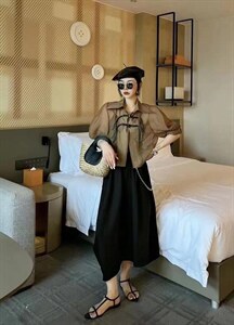 【现货】欧货盘扣仿晒服图片