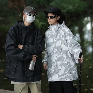秋冬防水防风男女同款户外冲锋衣美式登山机能宽松夹克CF777-P73图片