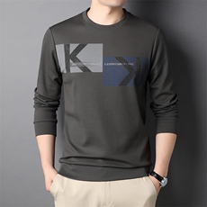 XL-TX02男士2023年秋季新款长袖休闲圆领卫衣套头打底衫t恤P66，男装卫衣，电商B360