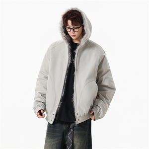 M8601-P95 冬季新款男女同款座山雕连帽棉衣外套图片