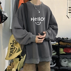 特P25控48秋冬新款男士圆领卫衣宽松休闲日常百搭上衣WQ2429，男装卫衣，电商B370