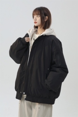 美式假两件棉服外套男2026秋冬校园风宽松棉衣夹克A436-2583-P95，男装夹克，电商A436