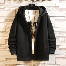 KS21235-P38连帽开衫卫衣男运动外套大码班服砖墙，男装卫衣，电商A040A