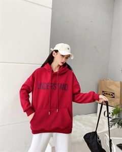 现货冬款韩版休闲时尚加绒卫衣图片