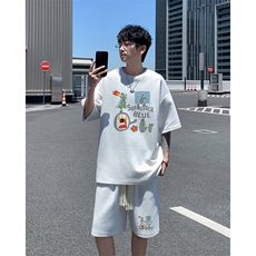 套装！华夫格套装短袖T恤短裤男TZ236-特P38，男装牛仔裤，电商B367
