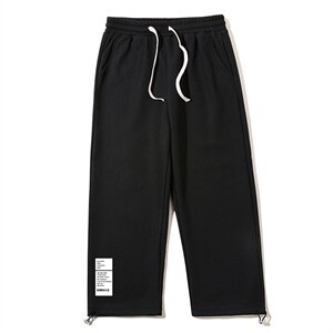 华夫格运动裤男大码抽绳休闲裤卫裤 HK78045-P35 加绒款P45图片