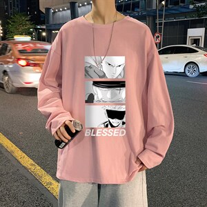 CX14-P25大码长袖t恤男春季新款打底衫男港风圆领卫衣男图片