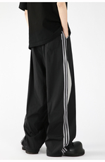 现货25春季拼色美式休闲裤伞兵裤中性港风高街流行裤子K526-TP42，男装休闲裤，电商A170