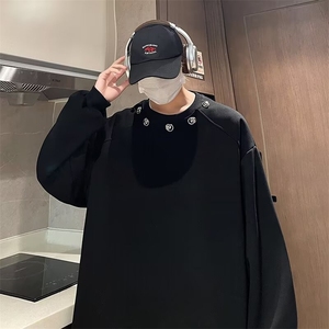 设计感潮牌小众卫衣男春季美式高街hiphop宽松上衣 W7983-P36图片