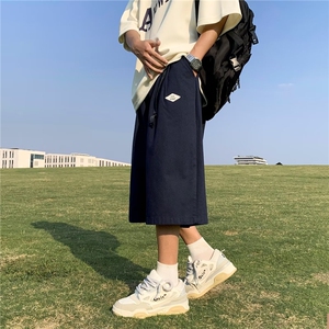 七分裤男夏季薄款宽松冰丝外穿休闲运动潮 EU21 P32图片