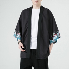 风夏季冰丝防晒服印花七分袖男宽松披风999p40，男装防晒衣，星座815（原A203）