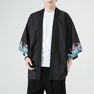 风夏季冰丝防晒服印花七分袖男宽松披风 999p40图片