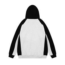 光板得物\唯品二开撞色拼接插肩袖连帽卫衣A88P45，男装卫衣，电商A247B