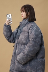 新中式盘扣棉衣男女棉服面包服中性风立领棉袄情侣外套G1608-P85，男装棉衣，星座207