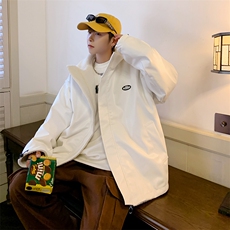 男士皮棉衣加仿羊羔毛冬季棉服潮流休闲个性棉袄A266-WMY612-P100，男装棉衣，电商A266