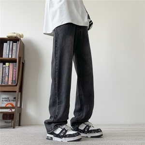 现货S-5XL加肥加大码纯色直筒牛仔裤 310A-2 BK325 P50 控68图片