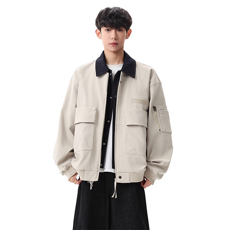 休闲夹克2026春新款潮牌男装宽松百搭工装外套JK02632-P85,男装夹克,星座308B-2