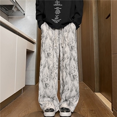 抖音品质美式扎染灯芯绒设计感百搭休闲裤B315-K25851-特p35控68，男装休闲裤，电商B315