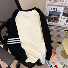 EE094-P65华棉复合真超加绒插肩袖潮卫衣冬圆领保暖上衣大码，男装卫衣，星座911-3