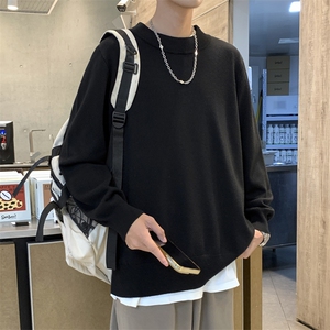 毛衣男秋冬高级感羊毛衫加厚针织衫日系慵懒风复古外套MY01-P42图片