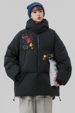 中性风新款冬季时尚百搭宽松印花棉服外套MY6216P115控158，男装棉衣，电商A268