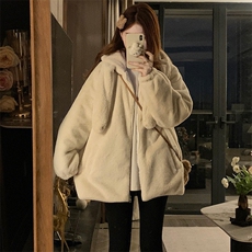 C863-P120奶fufu兔耳朵可爱毛茸茸女冬季加绒羊羔毛学生棉衣棉服，男装棉衣，星座911-2(原星座613-2）