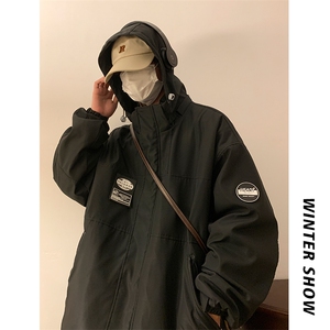 冬款连帽中性防泼水保暖加棉加厚滑雪服棉衣外套M35-P125控178图片