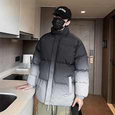 特批P70无差价冬新大码渐变色棉衣外套男百搭潮防水保暖棉服M2917，男装棉衣，电商A001