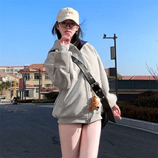 抖音得物高品质二开25秋冬美式重磅宽松结构双面连帽卫衣外套W68，男装卫衣，电商A486
